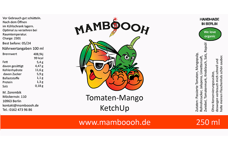 Tomaten-Mango KetchUp